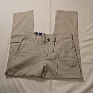 IZOD KHAKI Boy's Uniform Pant, US 8 Husky New